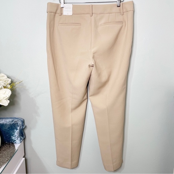 Talbots Hampshire Ankle Pant Straight Leg Dress Pants Tan 14 Nwt - Picture 8 of 11